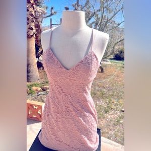 Dusty Rose Lace Dress